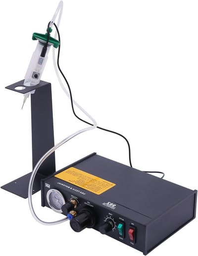 Lijmdispenser - Automatische Lijmpomp - Precisie Lijmen - Vacuüm Terugslag - 0.1 ml Nauwkeurig - Zwart