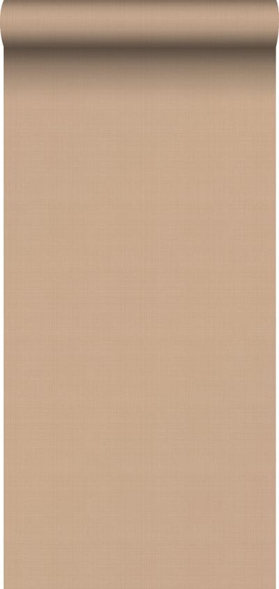 ESTAhome behang linnenstructuur licht terracotta - 53 cm x 10.05 m - 139473