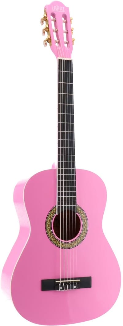 Klassieke gitaar 3/4 - Met gratis lessen - LaPaz 002 PI - Roze