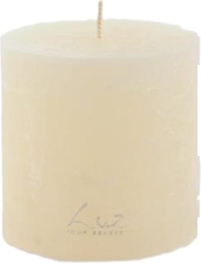 Rasteli Luz Your Senses Stomp Kaars Wit-Aspergewit D 9 cm H 9 cm