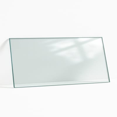 Wallfluent - Tafelblad Glas - 125x50 cm - Glazen Plaat Transparant - Rechthoekig Tafelblad Glas - Glasplaat Tafel - Transparant Glazen Tafelblad Geschikt voor de Keukentafel - Gehard Glas - Gehard Glas