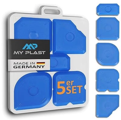 Set van 5 Voegspatels voor Siliconen en Acryl - Professioneel Gereedschap voor Hoeken en Randen