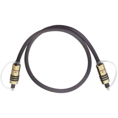 Oehlbach 6085 Toslink Digitale audio Aansluitkabel [1x Toslink-stekker (ODT) - 1x Toslink-stekker (ODT)] 5.00 m Grijs Vergulde steekcontacten