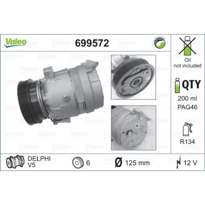 Compressor airconditioning VALEO 699572