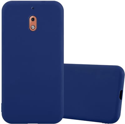 Cadorabo Hoesje geschikt voor Nokia 2.1 in CANDY DONKER BLAUW - Beschermhoes gemaakt van flexibel TPU silicone Case Cover