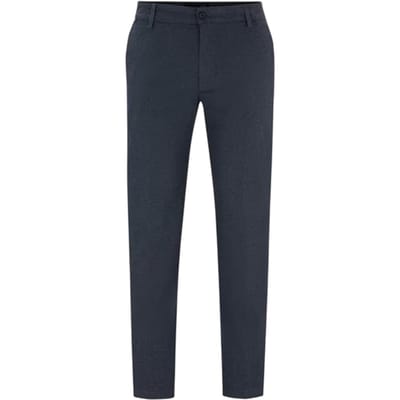 Boss Chino's voor heren van Kane met platte voorkant (Donkerblauw)