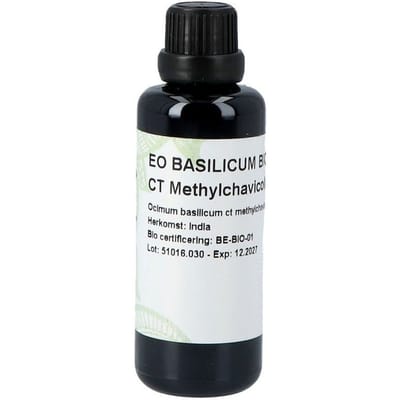 Sjankara Basilicum Methylchavic. Etherische olie Bio 50 Olie
