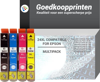Epson 24XL inkt cartridge Multipack - Huismerk set (4 stuks)