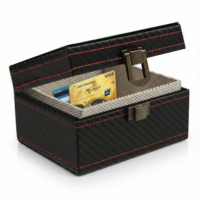Ynkkvre – Sleutelbox – Keyless Go beschermingsdoos – anti-diefstal signaalblokker Faraday-box voor sleutels – RFID-blokker – 11,5 x 9 x 6,2 cm