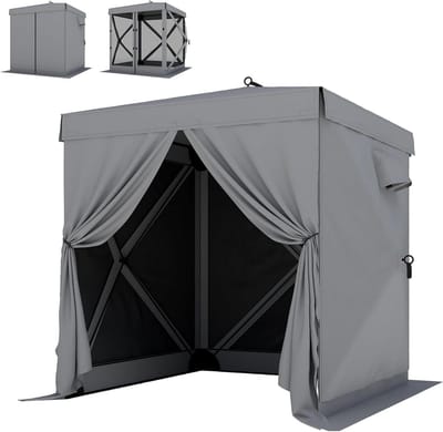 Pop-up Paviljoen - Vouwtent Tuin - Buiten Feesten - Waterdicht UV30+ - 1.85x1.85m - Donkergrijs