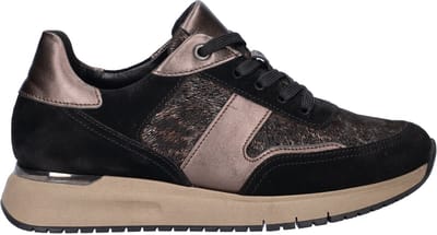 Gabor Comfort Optifit dames sneaker - Zwart bruin