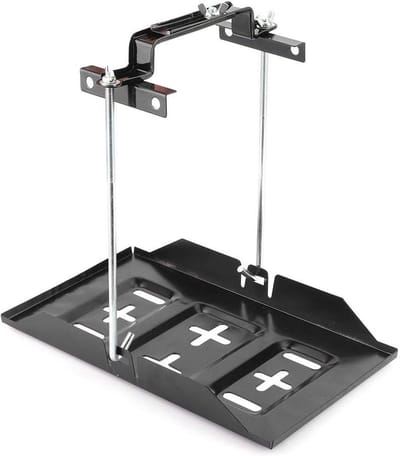 Batterijhouder Set - Accu Ladebevestiging - Auto Accessoire - Hoge Betrouwbaarheid - 27cm - Zwart
