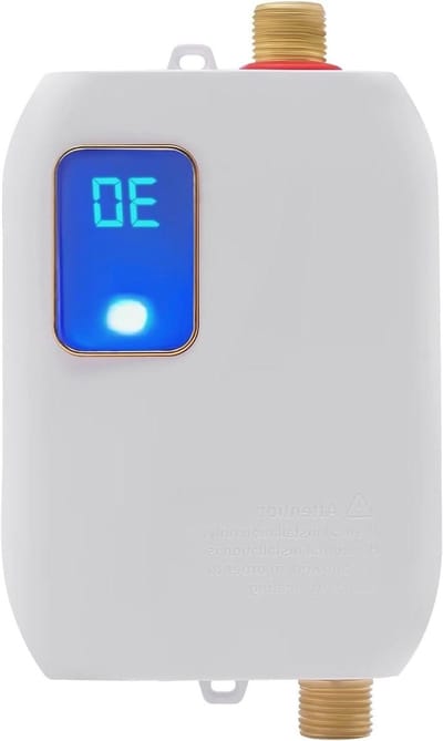 Doorstroomboiler Elektrisch - Tankloze Boiler - Direct Warm Water - Compact Onder Gootsteen - 116 x 7 x 195 cm