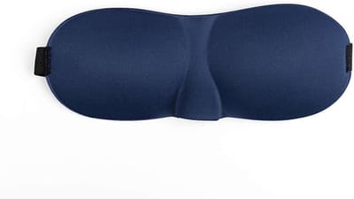Slaapmasker - Oogmasker Slaap Oogmasker - Reizen en Rust - Neusontwerp Houdt Licht Buiten - 23.5cm x 9cm - Navy