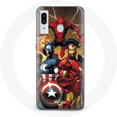 Coque pour Samsung Galaxy A20 Avengers invaders Anciens soldats