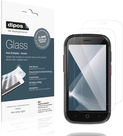 dipos – 2x Pantserfolie geschikt voor iHunt Mini Jelly Light | 9H Screenprotector
