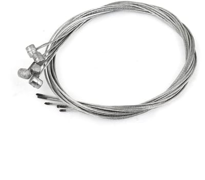 Dailygoods- Voorrem Kabel 75 cm - Remkabelset - Vervangende Remkabels - 1,2 mm Diameter - Geschikt voor Fietsen - Zilverkleurig - Remkabel