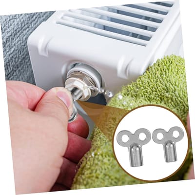 Radiator Ontluchtingssleutelset - Watersleutel Verwarming - Radiatoren Ontluchten - Set van 10 stuks - 2.46 cm Lengte - Zilver