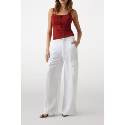 GUESS Agatha Cargo Pure White Maat: W25 | Cargobroeken Outlet | Dames | Wit