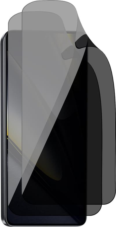 Privacy Screenprotector geschikt voor Poco F6 - 2x FlexGuard Screen Protector