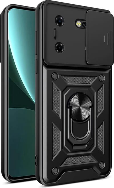 Hoesje geschikt voor Tecno Pova 5 Pro - Techsuit Camshield Back Cover - Zwart