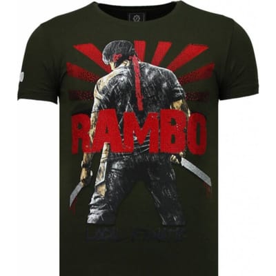 Local Fanatic Rambo shine rhinestone t-shirt
