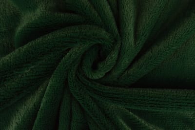 10 meter zachte bont stof - Donkergroen - Pluche stoffen - 155cm breed