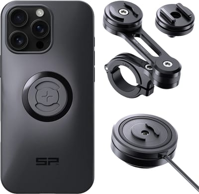 SP Connect Bundle SPC+ iPhone 16 Pro Max Moto Mount Pro Charging Anti Vibration