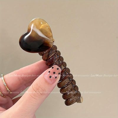 Bandeau tressé à bulles minimaliste, ligne téléphonique attentionnée, boucle de cheveux, queue de cheval nouée, bandeau tressé pour cheveux brown