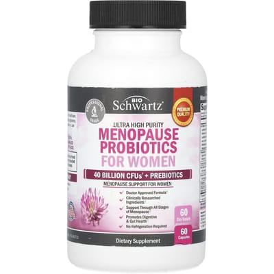 BioSchwartz, Ultra High Purity, Probiotica voor vrouwen tijdens de menopauze, 60 capsules