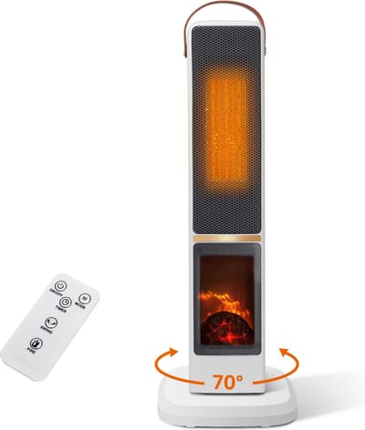Taylor Swoden 301X9 Dana - Elektrische Kachel - Keramische Heater - Keramische verwarming - Kachelventilator - 2000W - Wit