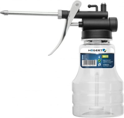 Högert Technik HT8G925 - Handmatige Oliekan - 250ml - Transparante Container - Ergonomisch
