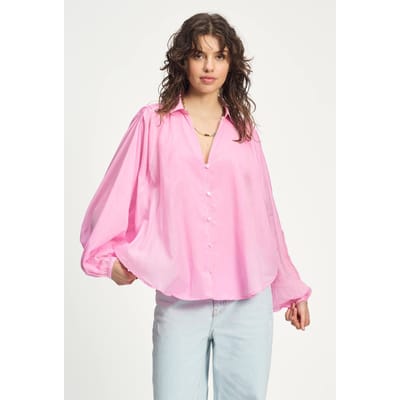 POM Amsterdam Blouse - Lena Rose Pink Maat: 40 | Longsleeves Outlet | Dames | Roze
