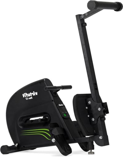 Roeitrainer Inklapbaar - Roeimachine Fitness - Thuis Sporten - 4 Weerstandsniveaus - 175 cm Lengte - Zwart
