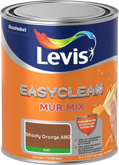 Levis - Easyclean Mur Mat Mix - Shady Orange A80 - Mengverf - 1 L