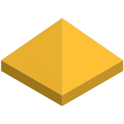 10 stuks 22388 Blokken Vierzijdige Convexe Piramide MOC Onderdelen Werkt Met Baksteen DOE-HET-ZELF Kinderspeelgoed 10PCS