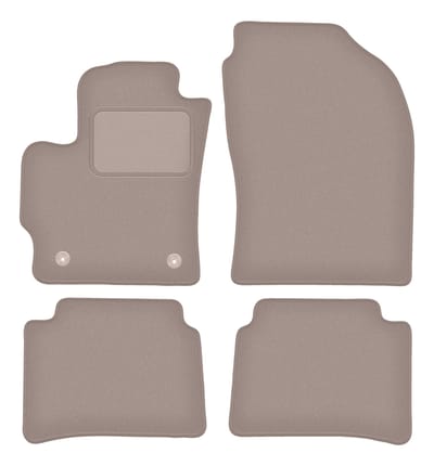 Wielganizator WLG-CARLUX – Velours Automatten – Beigekleurig – Geschikt voor Toyota Corolla E21 – Elegante Bescherming