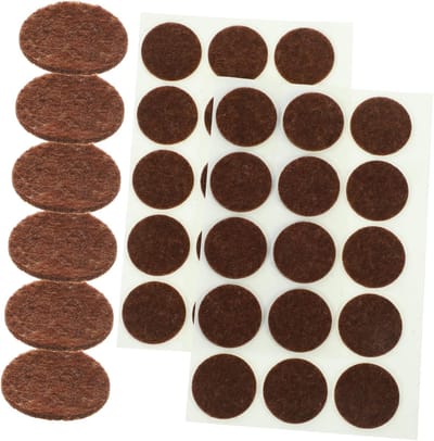 Viltvloermatten Voor Meubels - Meubelbeschermers Vloer - Bescherming Vloeren - 225 Stuks Inclusief - 2.8 x 2.8 cm - Bruin