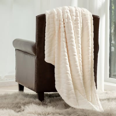 Zydante Pluche Plaid - Dekentje - Cozy Bliss Luxury Milky - Créme / 230x230 cm