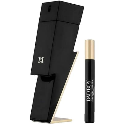 Set Carolina Herrera: Bad Boy, Eau De Toilette, Voor Mannen, 10 ml + Bad Boy, Eau De Toilette, Voor Mannen, 100 ml