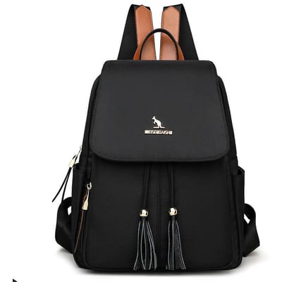 Nouveau Sac à Dos en Nylon Tendance pour Femmes Style Coréen Décontracté Business Commuting Sac à Dos pour Femmes Simple Polyvalent Sac d'École black