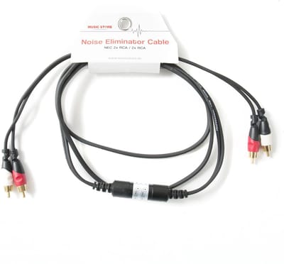 MUSIC STORE Audiokabel stereo 2m Cinch / Cinch Noise Eliminator - Audiokabel