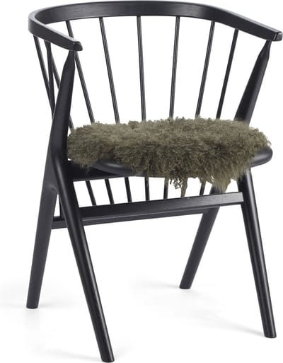 Sheepskin House - Curly Schapenvacht Stoel Cover - D38 cm