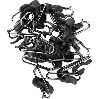 30 stuks Duurzame PE Lokaas Haken Clips Vis Haken Ontkoppelen Accessoires(zwart) black