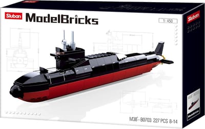 Klembouwstenen - Meerkleurige Strategische Onderzeeër Modelbouwset 1:450
