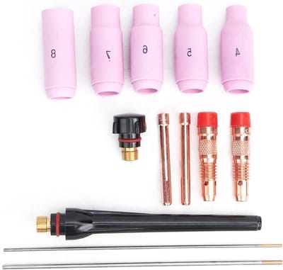 Lasbrander Accessoires - Lasbenodigdheden - Precisie Lassen - Minder Gasverbruik - 13 Stuks - Niet Gespecificeerd