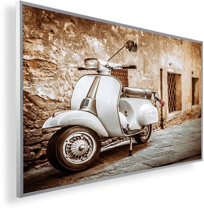 Infrarood Verwarmingspaneel 300W met fotomotief en Smart Thermostaat (5 jaar Garantie) - Vespa wit 160