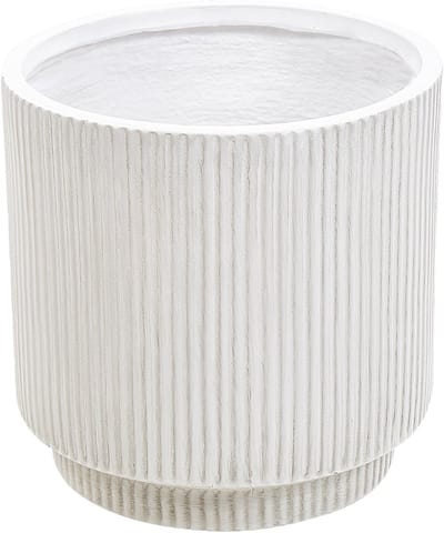 DARIA - Bloempot - Gebroken wit - 30 cm - Kleivezels