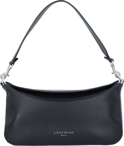LIEBESKIND BERLIN Leren Schoudertas Alessa 2 Kodiaq Hobo Bag Black Zwart