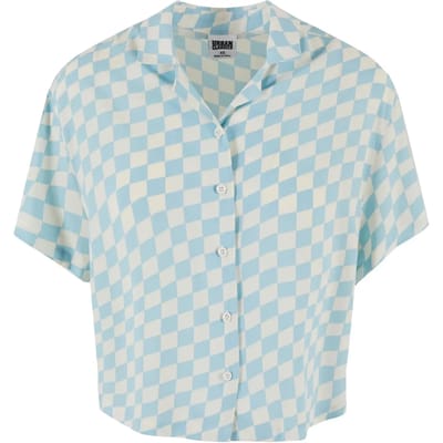 Urban Classics - Viscose Resort Blouse - XS - Blauw